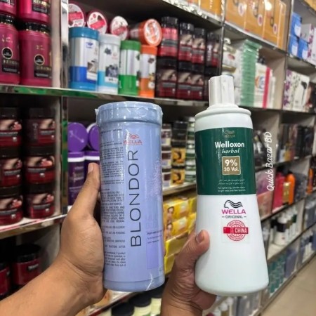 Wella Blondor Powder + Welloxon Herbal Developer 9% (30 Vol)