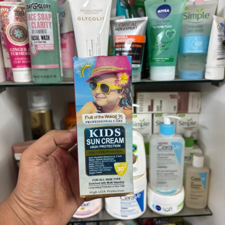 Fruit Of The Wokali Professional Care Kids Sun Cream SPF 30+ PA+++ -130ml