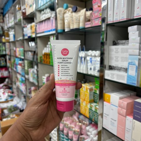 CATHY DOLL AURA WHITENING SERUM FOAM CLEANSER-100ml
