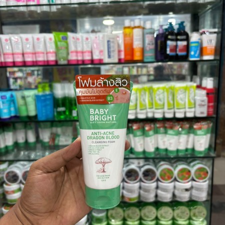 Baby Bright Anti-Acne Dragon Blood Cleansing Foam – 120g